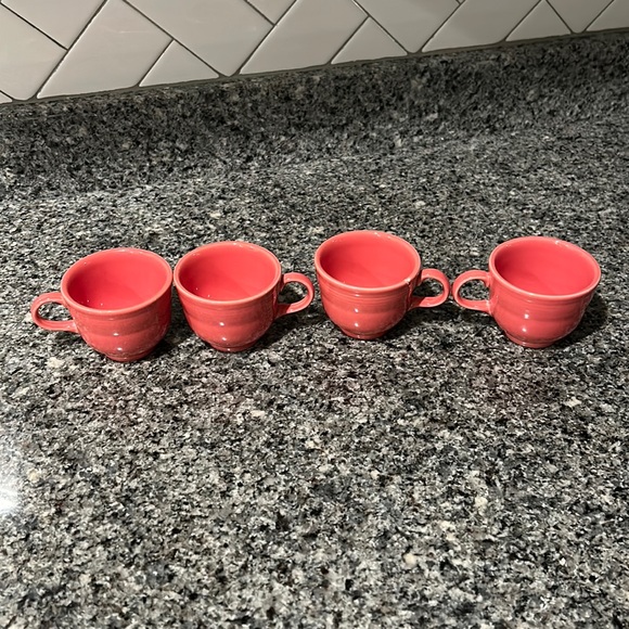 Fiestaware Dining Fiestaware Pink Teacups Selling As Set Of 4 Poshmark
